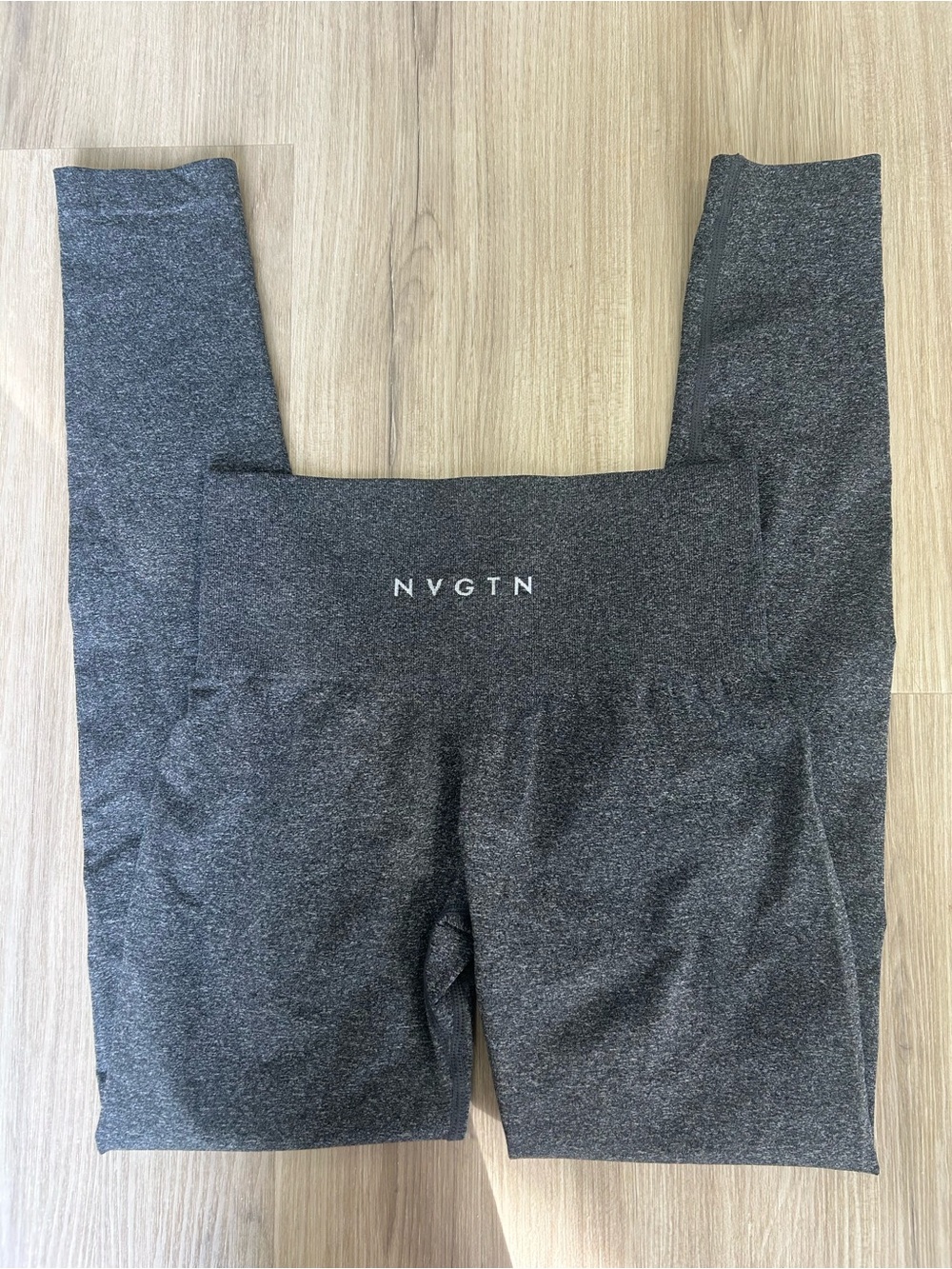 NVGTN Seamless Contour Leggings - Dark Grey Marl - Size XS